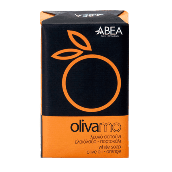 OLIVAMO White Soap Olive Oil - Orange 125g paper pack